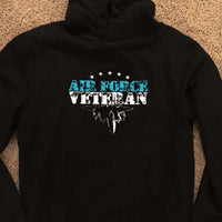 Load image into Gallery viewer, Designs by MyUtopia Shout Out:Air Force Veteran Core Fleece Pullover Hoodie
