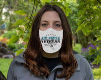 Load image into Gallery viewer, Designs by MyUtopia Shout Out:Air Force Veteran Flat Fabric Face Scarf / Bandana / Face Mask
