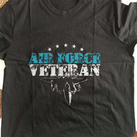 Load image into Gallery viewer, Designs by MyUtopia Shout Out:Air Force Veteran Unisex T-Shirt
