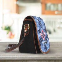 Load image into Gallery viewer, Designs by MyUtopia Shout Out:Air Force Wings Canvas Saddlebag Style Crossbody Purse
