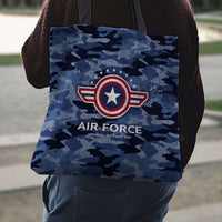 Load image into Gallery viewer, Designs by MyUtopia Shout Out:Air Force Wings Fabric Totebag Reusable Shopping Tote
