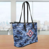 Load image into Gallery viewer, Designs by MyUtopia Shout Out:Air Force Wings Faux Leather Totebag Purse
