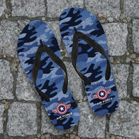 Load image into Gallery viewer, Designs by MyUtopia Shout Out:Air Force Wings Flip Flops

