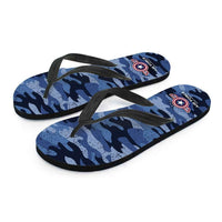 Load image into Gallery viewer, Designs by MyUtopia Shout Out:Air Force Wings Flip Flops
