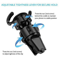 Load image into Gallery viewer, Designs by MyUtopia Shout Out:Air Vent Mounted Car Bracket for Phone Grip with 360 Degree Swivel
