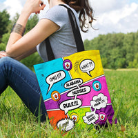 Load image into Gallery viewer, Designs by MyUtopia Shout Out:Alabama Comic Nurse Fabric Totebag Reusable Shopping Tote
