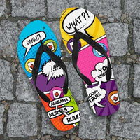 Load image into Gallery viewer, Designs by MyUtopia Shout Out:Alabama Comic Nurse Flip-Flops
