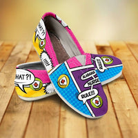 Load image into Gallery viewer, Designs by MyUtopia Shout Out:Alabama Nurse Comic Strip Casual Canvas Slip on Shoes Women&#39;s Flats
