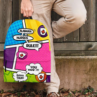 Load image into Gallery viewer, Designs by MyUtopia Shout Out:Alabama Nurses Rule! Comic Strip Backpack
