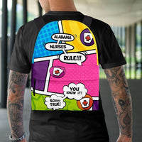 Load image into Gallery viewer, Designs by MyUtopia Shout Out:Alabama Nurses Rule! Comic Strip Backpack
