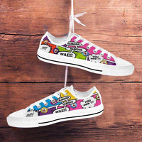 Load image into Gallery viewer, Designs by MyUtopia Shout Out:Alabama Nurses Rule! Comic Strip Lowtop Shoes
