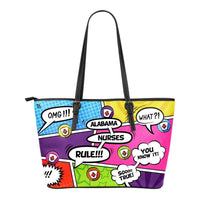 Load image into Gallery viewer, Designs by MyUtopia Shout Out:Alabama Nurses Rule Vegan Leather Tote Purse,Med (10 x 16 x 5),tote bag purse
