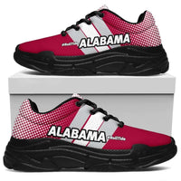 Load image into Gallery viewer, Designs by MyUtopia Shout Out:Alabama #RollTide Crimson Tide Fans Chunky Sneakers,Women&#39;s / Ladies US5.5 (EU36) / Red,Chunky Sneakers
