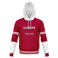 Load image into Gallery viewer, Designs by MyUtopia Shout Out:Alabama #RollTide Fleece Lined Fashion Unisex Hoodie,XS,Fashion Hoodie - AOP
