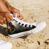 Load image into Gallery viewer, Designs by MyUtopia Shout Out:Alita Battle Angel Canvas High Top Shoes
