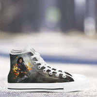 Load image into Gallery viewer, Designs by MyUtopia Shout Out:Alita Battle Angel Canvas High Top Shoes
