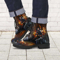Load image into Gallery viewer, Designs by MyUtopia Shout Out:Alita Battle Angel Faux Leather 7 Eye Lace-up Boots

