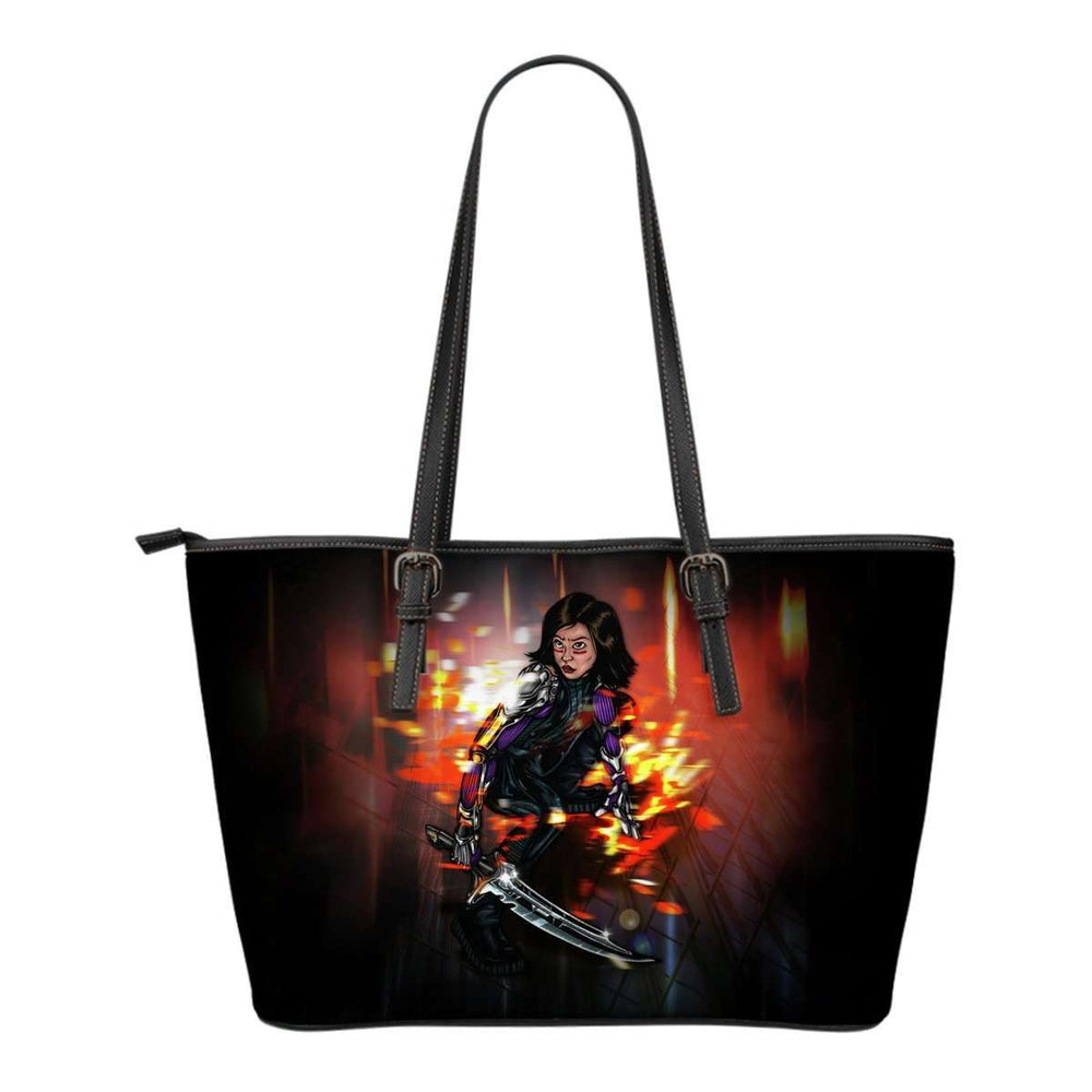 Designs by MyUtopia Shout Out:Alita Battle Angel Faux Leather Totebag Purse - Medium