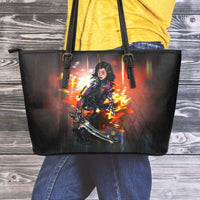 Load image into Gallery viewer, Designs by MyUtopia Shout Out:Alita Battle Angel Faux Leather Totebag Purse
