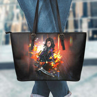 Load image into Gallery viewer, Designs by MyUtopia Shout Out:Alita Battle Angel Faux Leather Totebag Purse
