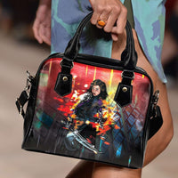 Load image into Gallery viewer, Designs by MyUtopia Shout Out:Alita Battle Angel Handbag with Shoulder Strap
