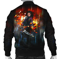 Load image into Gallery viewer, Designs by MyUtopia Shout Out:Alita Battle Angel Men&#39;s Bomber Jacket
