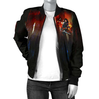 Load image into Gallery viewer, Designs by MyUtopia Shout Out:Alita Battle Angel Women&#39;s Bomber Jacket
