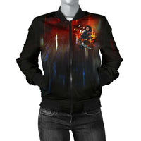 Load image into Gallery viewer, Designs by MyUtopia Shout Out:Alita Battle Angel Women&#39;s Bomber Jacket
