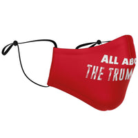 Load image into Gallery viewer, Designs by MyUtopia Shout Out:All Aboard The Trump Train Fitted Face Mask w. Adjustable Ear Loops
