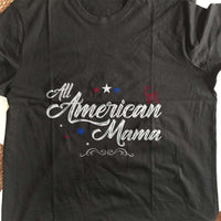 Load image into Gallery viewer, Designs by MyUtopia Shout Out:All American Mama Adult Unisex T-Shirt
