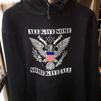 Load image into Gallery viewer, Designs by MyUtopia Shout Out:All Gave Some, Some Gave All Core Fleece Pullover Hoodie
