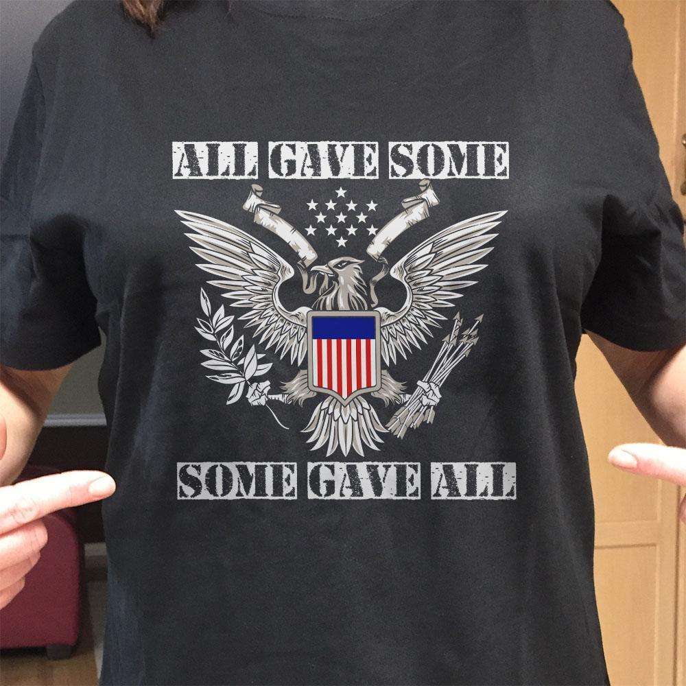 Designs by MyUtopia Shout Out:All Gave Some Some Gave All Memorial Day Adult Unisex T-Shirt
