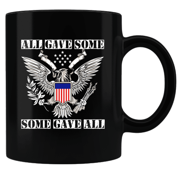 Designs by MyUtopia Shout Out:All Gave Some, Some Gave All Memorial Day Ceramic Coffee Mug