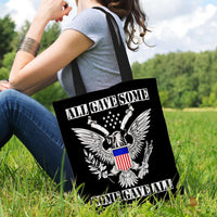 Load image into Gallery viewer, Designs by MyUtopia Shout Out:All Gave Some Some Gave All Memorial Day Fabric Totebag Reusable Shopping Tote
