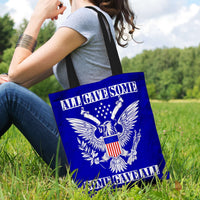Load image into Gallery viewer, Designs by MyUtopia Shout Out:All Gave Some Some Gave All Memorial Day Fabric Totebag Reusable Shopping Tote
