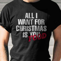 Load image into Gallery viewer, Designs by MyUtopia Shout Out:All I Want For Christmas is Food Adult Unisex T-Shirt
