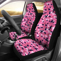 Load image into Gallery viewer, Designs by MyUtopia Shout Out:All Over Print Cat Pink Camouflage Car Seat Covers
