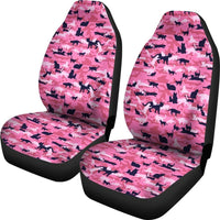 Load image into Gallery viewer, Designs by MyUtopia Shout Out:All Over Print Cat Pink Camouflage Car Seat Covers
