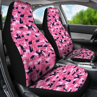 Load image into Gallery viewer, Designs by MyUtopia Shout Out:All Over Print Cat Pink Camouflage Car Seat Covers
