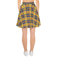 Load image into Gallery viewer, My Happy Place Galifrey One Marriott Carpet Pattern Skater Skirt
