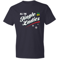 Load image into Gallery viewer, Designs by MyUtopia Shout Out:All The Jingle Ladies - Premium Cotton Unisex T-Shirt,Navy / S,Adult Unisex T-Shirt

