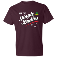 Load image into Gallery viewer, Designs by MyUtopia Shout Out:All The Jingle Ladies - Premium Cotton Unisex T-Shirt,Maroon / S,Adult Unisex T-Shirt
