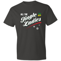 Load image into Gallery viewer, Designs by MyUtopia Shout Out:All The Jingle Ladies - Premium Cotton Unisex T-Shirt,Smoke / S,Adult Unisex T-Shirt
