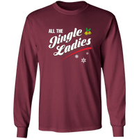 Load image into Gallery viewer, Designs by MyUtopia Shout Out:All The Jingle Ladies - Ultra Cotton Long Sleeve T-Shirt,Maroon / S,Long Sleeve T-Shirts
