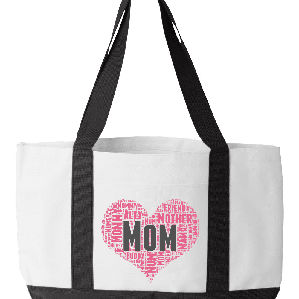 Designs by MyUtopia Shout Out:All the Ways Mom is Special in your Heart Canvas Totebag Gym / Beach / Pool Gear Bag,Default Title,Gym Totebag