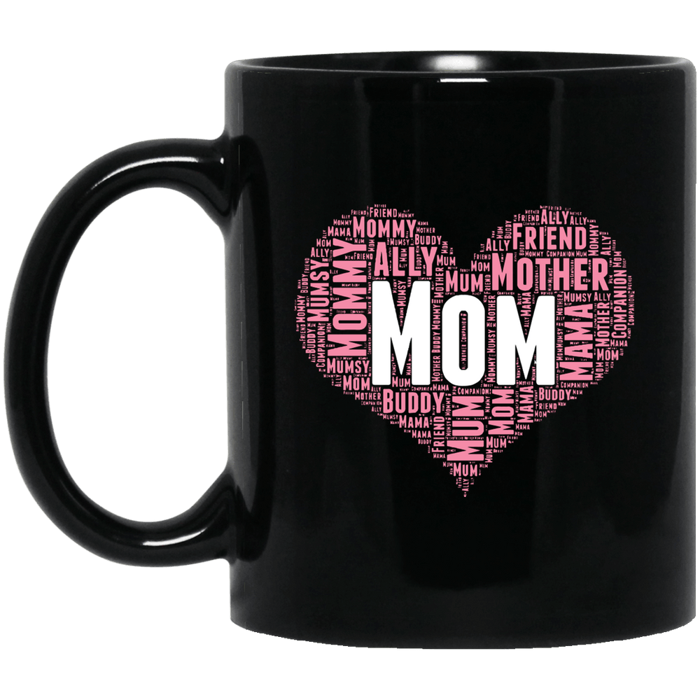 Designs by MyUtopia Shout Out:All the Ways Mom is Special in Your Heart Ceramic Coffee Mug - Black,11 oz / Black,Ceramic Coffee Mug