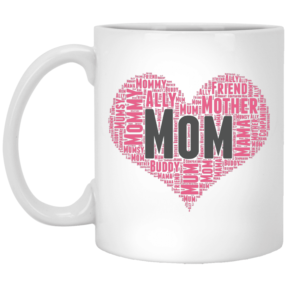Designs by MyUtopia Shout Out:All the Ways Mom is Special in Your Heart Ceramic Coffee Mug - White,11 oz / White,Ceramic Coffee Mug