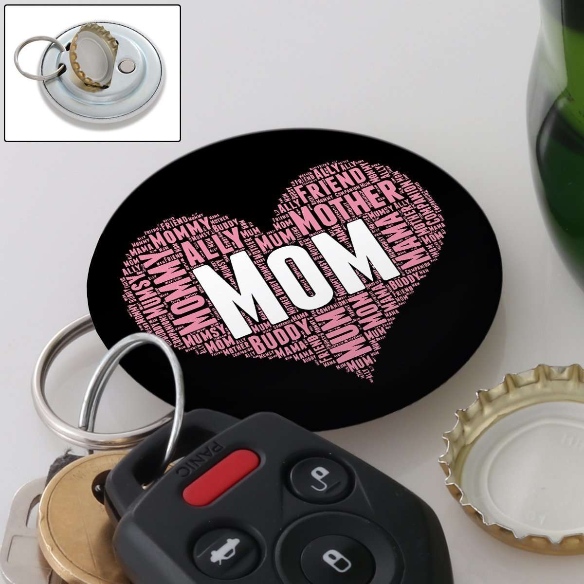Designs by MyUtopia Shout Out:All the Ways Mom is Special in Your Heart Magnetic Key chain and bottle opener