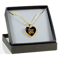 Load image into Gallery viewer, Designs by MyUtopia Shout Out:All You Need Is Love Personalized Engravable Keepsake Heart Necklace
