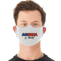 Load image into Gallery viewer, Designs by MyUtopia Shout Out:America Is Back Trump Fabric Face Covering / Face Mask,White,Fabric Face Mask
